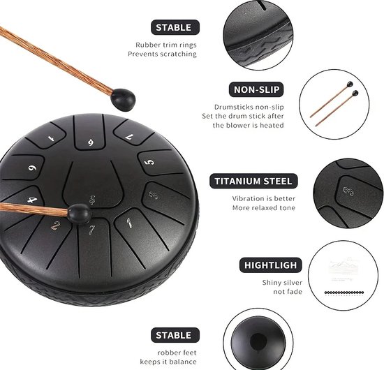 Bestel hier uw Blyx® - Handpan - Regen Drum - Handpan Drum - Muziek