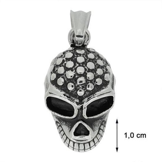 Blinx Jewels Stalen Hanger Doodskop
