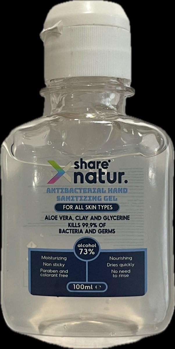 Goedkoopste SHARE NATUR antibacteriële hand gel 100ml., 40 st.