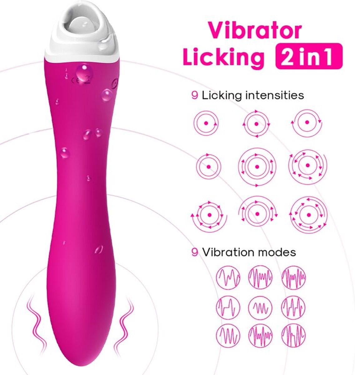 Goedkoopste ARMONY - FAIRYLAND LIKKEN VIBRERENDE CLIT & VIBRATOR FUCHSIA | VIBRATOR | VIBRATOR VOOR VROUW | LUCHTDRUK VIBRATOR | SEKSSPEELTJES VOOR VROUW | SEX TOYS VOOR VROUW | CLITORIS VIBRATOR | STIMULATIE CLITORIS