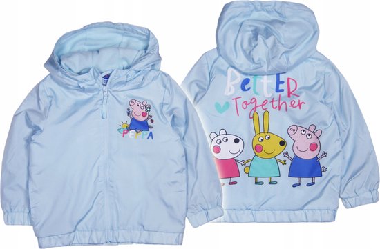 Veste d'été Peppa Pig bleu clair taille 110/116