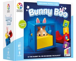 foto van Smart Games - Bunny Boo - 60 opdrachten - Houten denkspel voor kleuters vanaf 2 jaar - Ruimtelijk inzicht