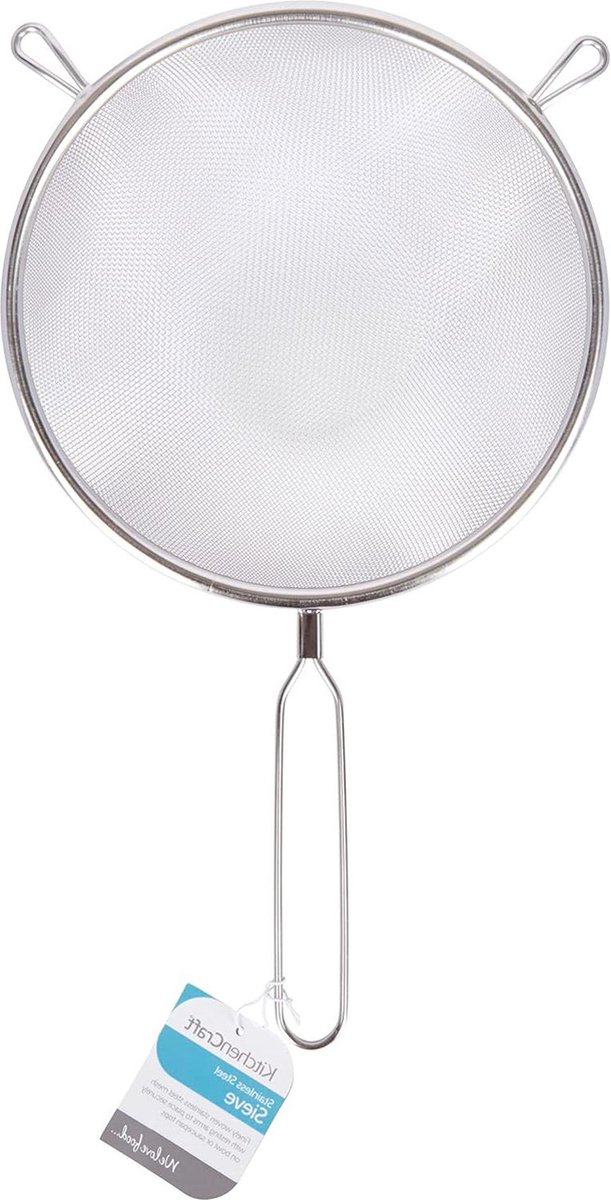 Grote RVS zeef - 20 cm - Voor in de keuken sieve