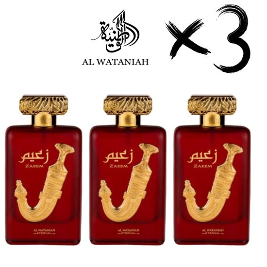 AL WATANIAH 3 x ETERNAL PERFUME ZAEEM, 100ml