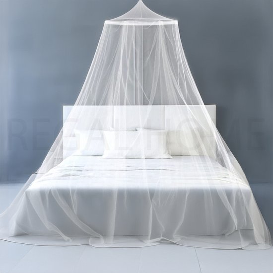 Regal Home® Moustiquaire 2 personnes - 60x250x1000 cm - 2 personnes - Moustiquaire - Polyester - Anti-insecte - Anti-moustique - Moustiquaire - Wit