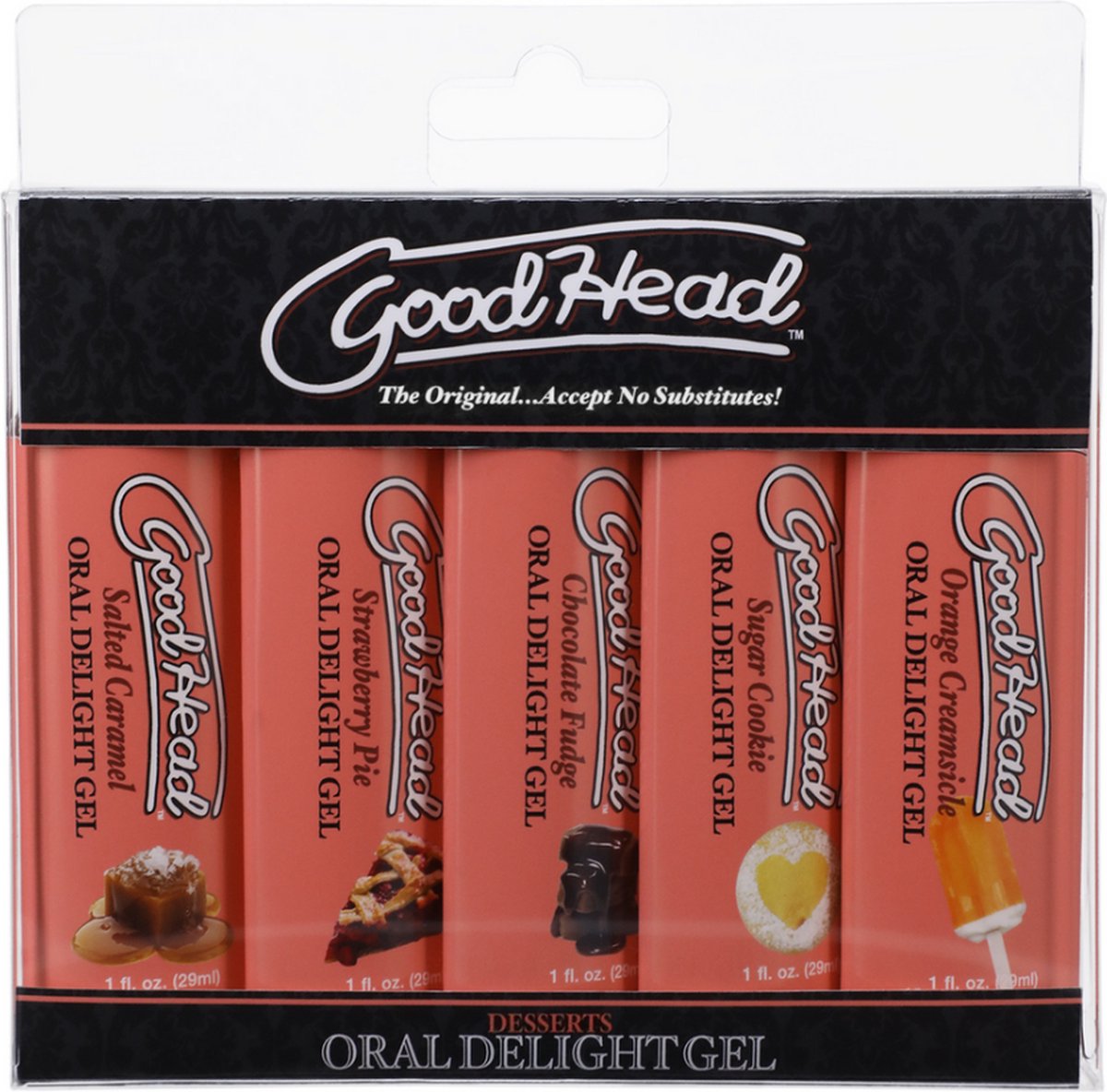 Doc Johnson - Oral Delight Gel - Desserts - 5 Pack - 1 fl oz / 29 ml