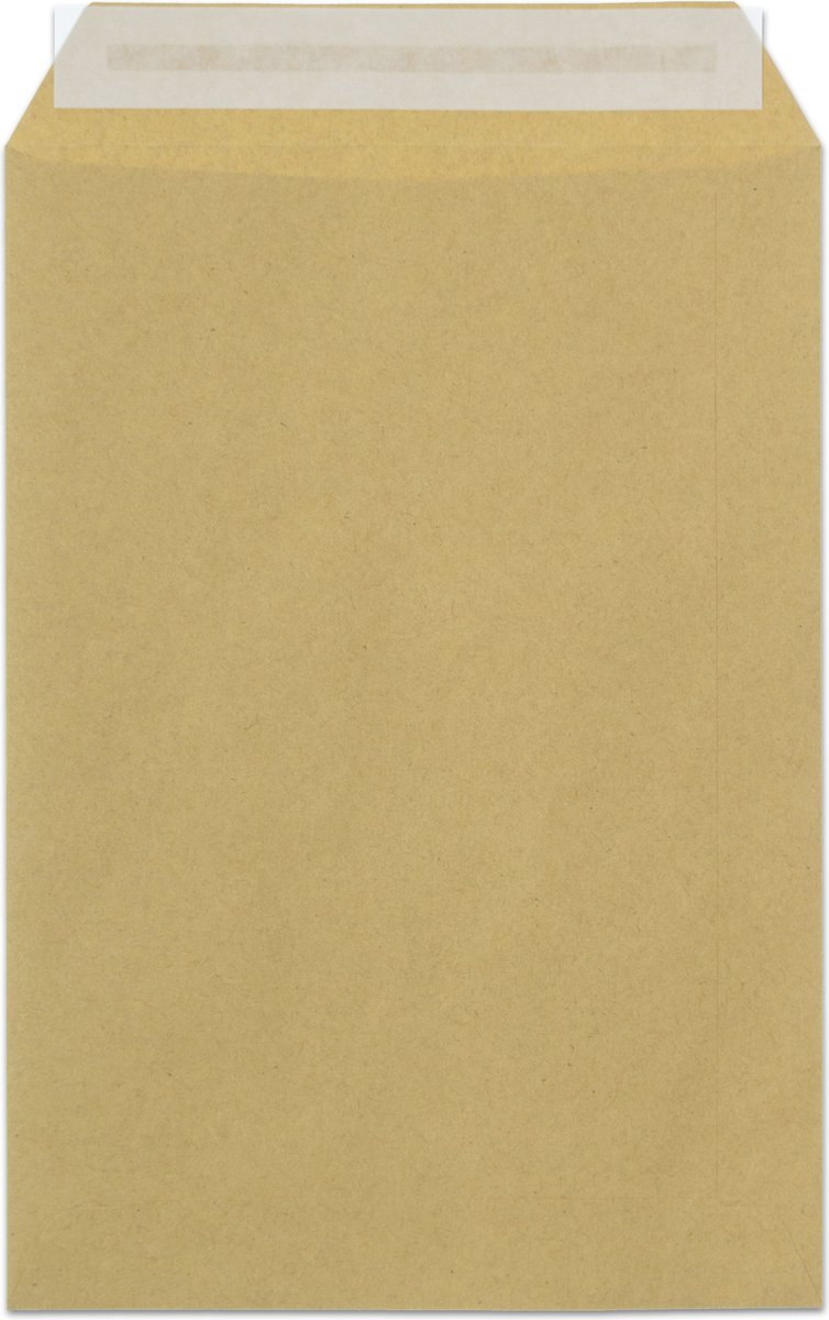 Raadhuis akte envelop - 162x229mm - c5 - kraft - met plakstrip - 500 stuks