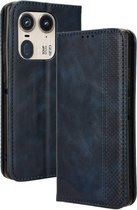 Coverup Vintage Book Case - Convient pour Xiaomi Poco F6 Case - Blauw