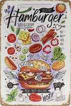 McDonalds Vintage reclame reproductie metalen bord retro muur thuis bar pub vintage cafe decor, 20 x 30 cm