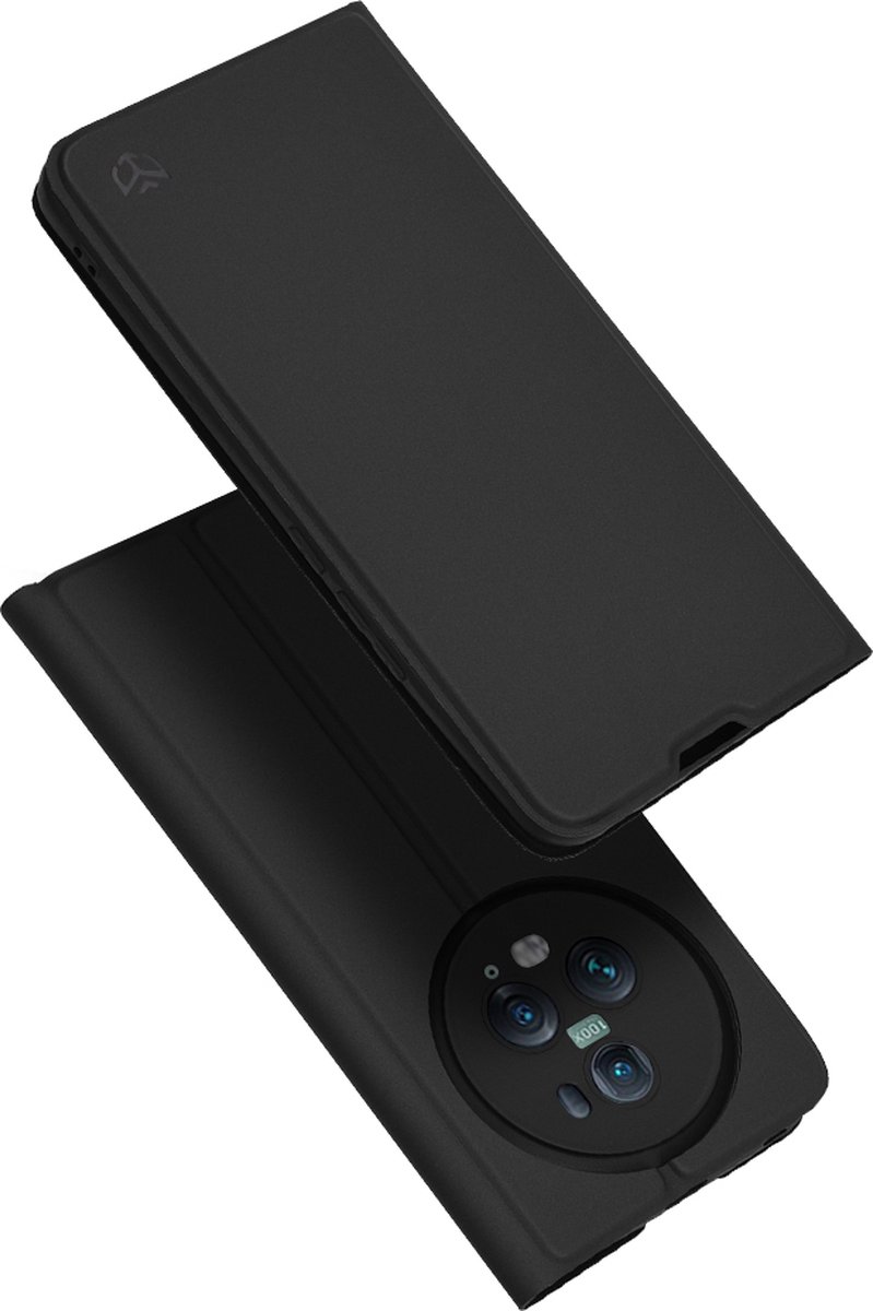 Techsuit Magskin Book Wallet Case hoesje voor HONOR Magic5 Pro - Zwart