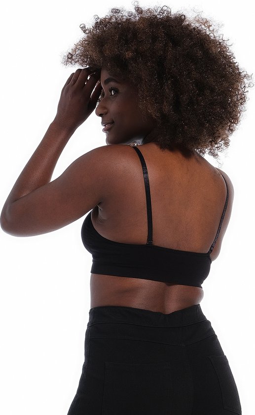 MAGIC Bodyfashion Comfort Bra with Spaghetti Straps Zwart Vrouwen - Maat L