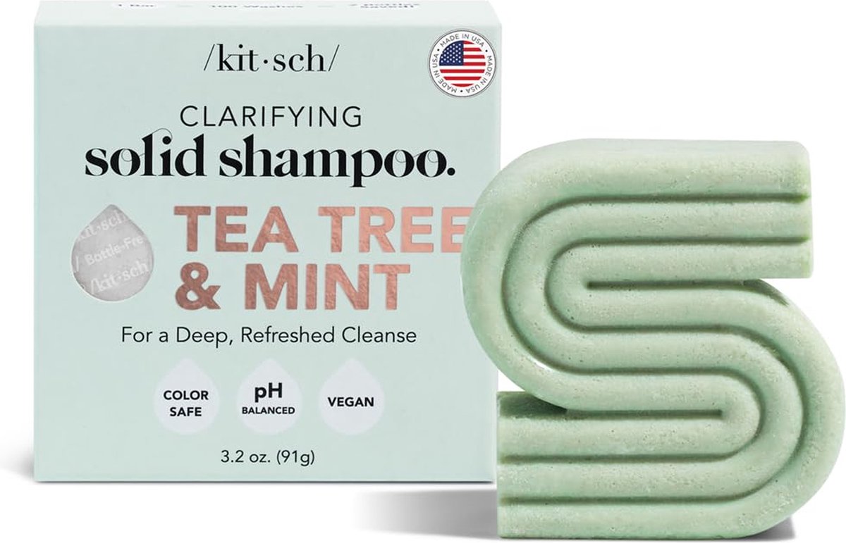 Kitsch Clarifying Shampoo Bar - Tea Tree + Mint