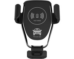 Draadloze Telefoon houder Auto + USB autolader - Fast Charge Qi - Universeel - Ventilatierooster auto oplader - Telefoonlader ventilatierooster - Snelle telefoon lader auto - Draadloos laden - 10W /7.5W /5W output