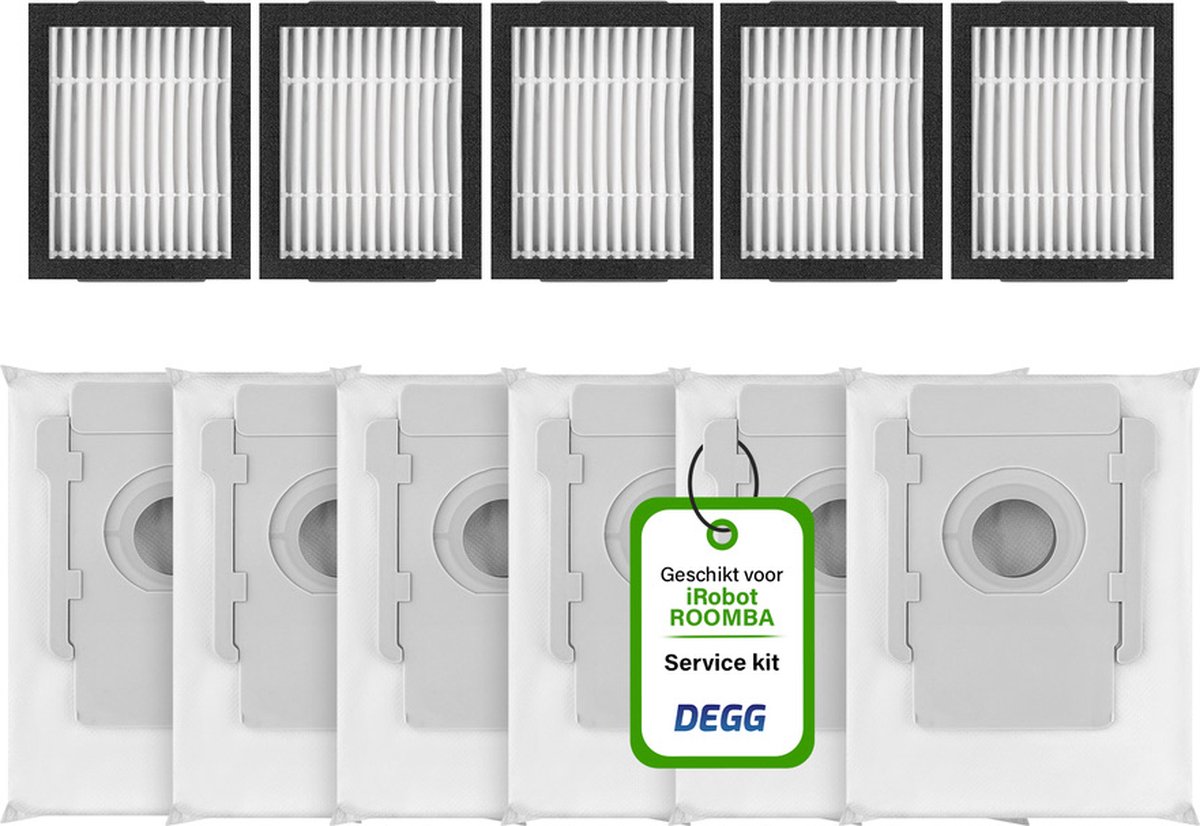 Bol.com DEGG® - Servicekit - Stofzuigerzakken & Hepa filters geschikt voor iRobot Roomba i8 i8+ i7 i7+ i6 i6+ i5 i5+ i4 i4+ i3 i... aanbieding