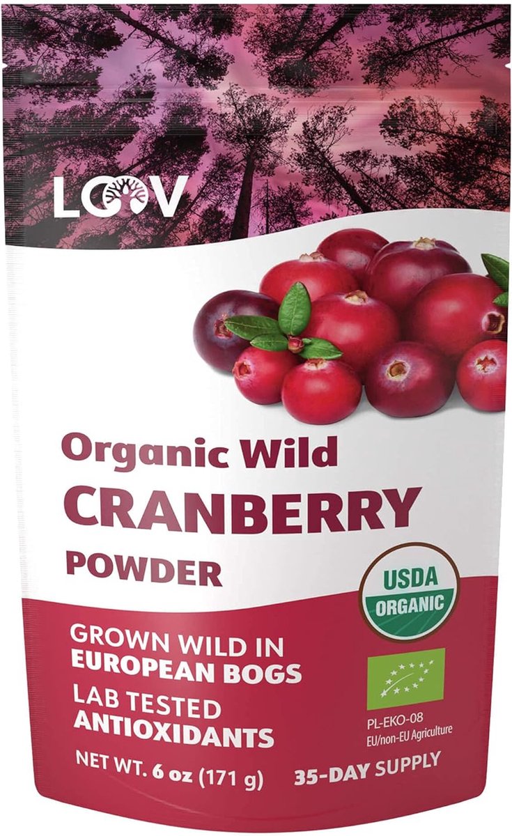 Goedkoopste Biologische Wilde Cranberrypoeder | Handgeplukt en puur | LOOV
