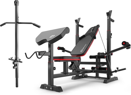 Hop-Sport Foldable Multifunctional Weight Bench HS-2030HB – Adjustable Oblique Fitness Bench for Home – Ideal for Bench Press Strength Training and Full-Body Workouts – Compact and Space Saving