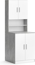 Vicco Meuble pour machine à laver Liana, Béton/Béton, 70,5 x 190,5 cm