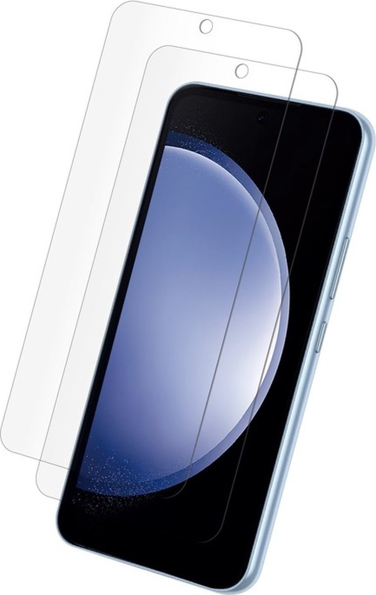 Myway, 2 Pak Aangemaakt Glas Geschikt voor Samsung Galaxy-Melkweg S23 FE/A54 5G Flat anti-kras, Transparant