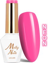 Molly Nails Gellak Nr 332 Splash of Pink Neon - Hema/Di-Hema vrij - 8 gr - Caramdia