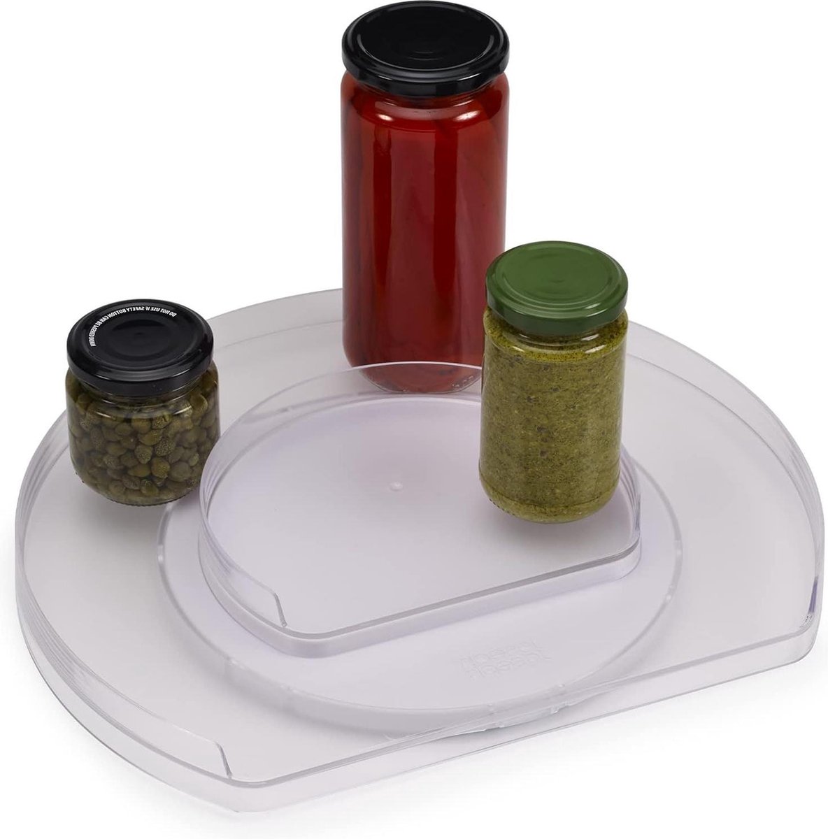 FridgeStore - Lazy Susan 360º draaibare koelkast organizer voor voedselopslag met anti-slip basis - BPA-vrij