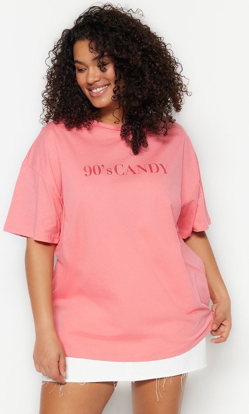 Foto: Trendyol tbbss23bf00015 volwassenen vrouwen roze 6xl