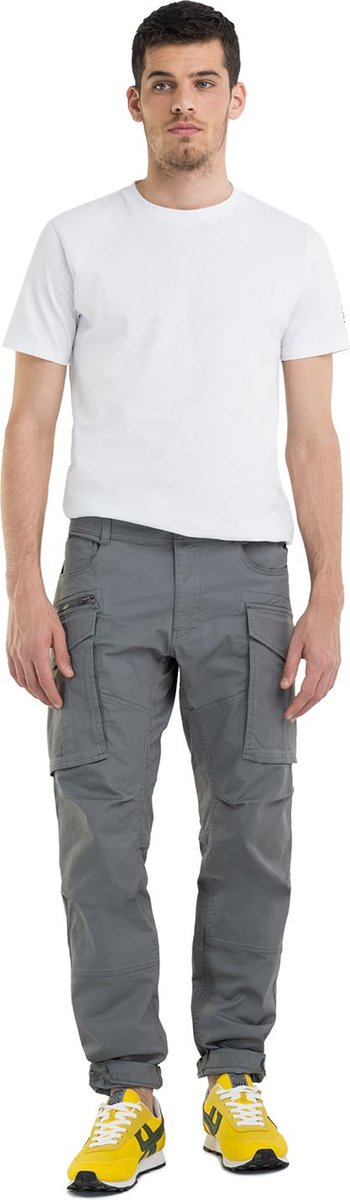 Replay Heren Cargo Broek COMFORT COTTON TWILL comfort/relaxed Groen 38W / 30L Volwassenen