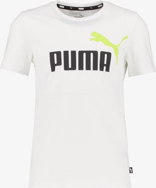 Puma ESS+ Col 2 Logo kinder T-shirt wit - Maat 152/158