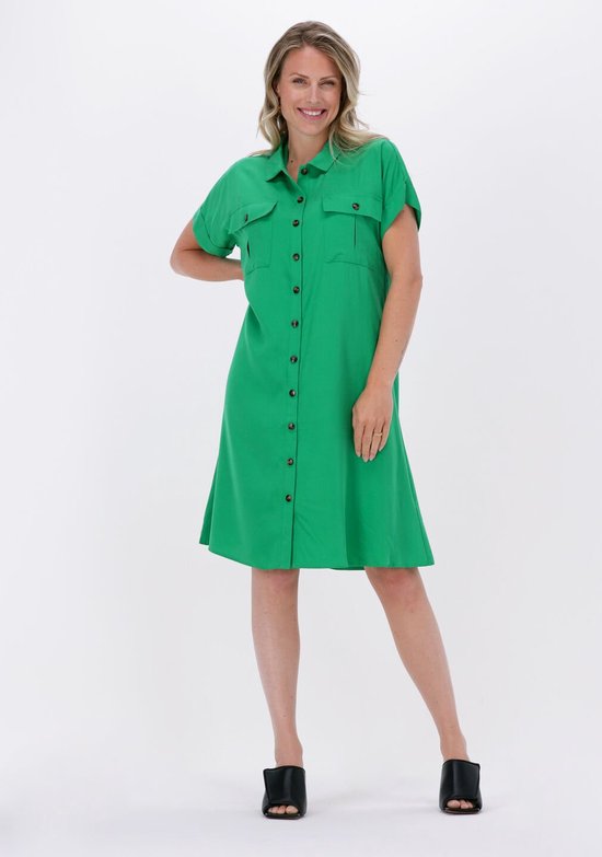 My Essential Wardrobe Kamma Ss Dress Jurken Dames - Kleedje - Rok - Jurk - Groen - Maat 38