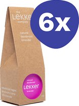 The Lekker Company Deodorant Lavendel (6x 30g)