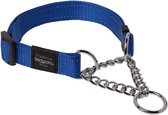 Reflecterende Nylon Choke Collar Blauw voor Extra Grote Honden - Slip Show Gehoorzaamheid Training