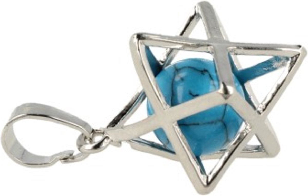 Howliet blauw Merkabah kooihanger (bijgekleurd)