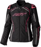 RST S1 Ce Ladies Textile Jacket Black Pink Grey 10 - Maat - Jas