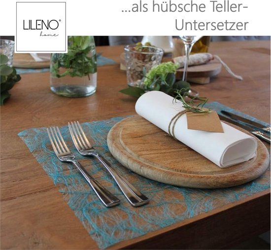 LILENO HOME Runner Da Tavola In Rotolo 20 Cm X 25 M – Decorazione Multiuso Per Feste, Natale, Compleanni, Impermeabile E Riutilizzabile
