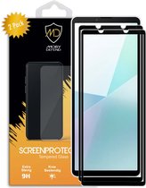 2-Pack Sony Xperia 10 VI Screenprotectors - MobyDefend Screensaver Met Zwarte Randen - Gehard Glas - Glasplaatjes Geschikt Voor Sony Xperia 10 VI