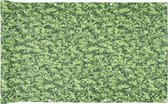 vidaXL - Tuinscherm - plantpatroon - 700x90 - cm - PVC - groen