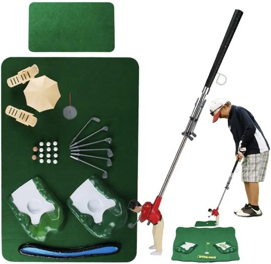 Houten Minigolfset voor Kinderen - Golfspeelset voor Binnen & Buiten