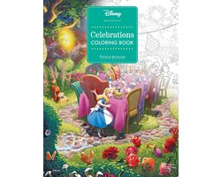 Omslag van Disney Dreams Collection Thomas Kinkade Studios Celebrations Coloring Book
