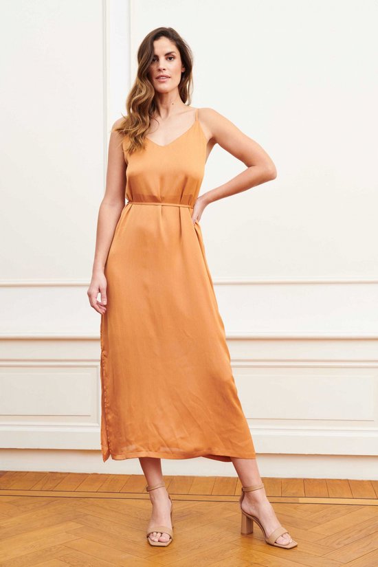 Lofty Manner Jurk Dress Roxie Of28 1 350 Orange Dames Maat - XL