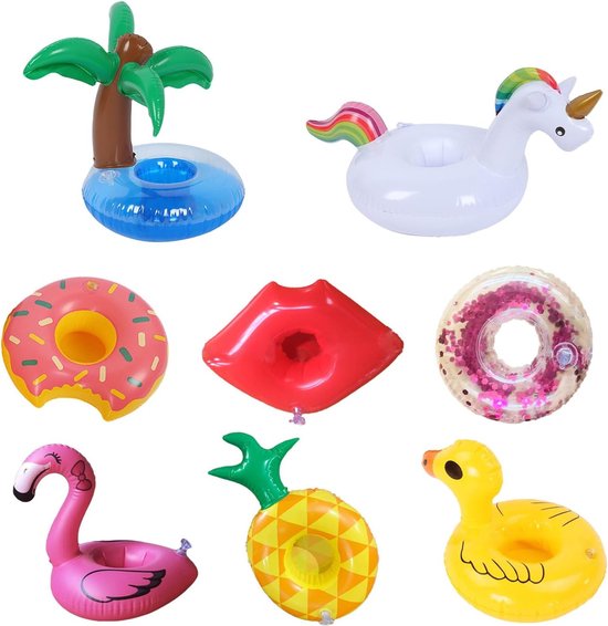 YYSWSAKY Lot de 4 Porte Gobelet Piscine, Porte-Bières au Bord de la Piscine, Porte-Gobelet Multifonctionnel Suspendu en Plastique, pour Boissons, Bière et Objets, sans Déversement (Bleu