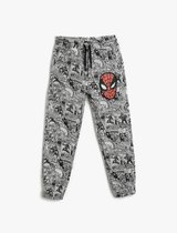 Koton Normal Waist Jogger Pantalon de survêtement sous licence avec imprimé Spider-Man