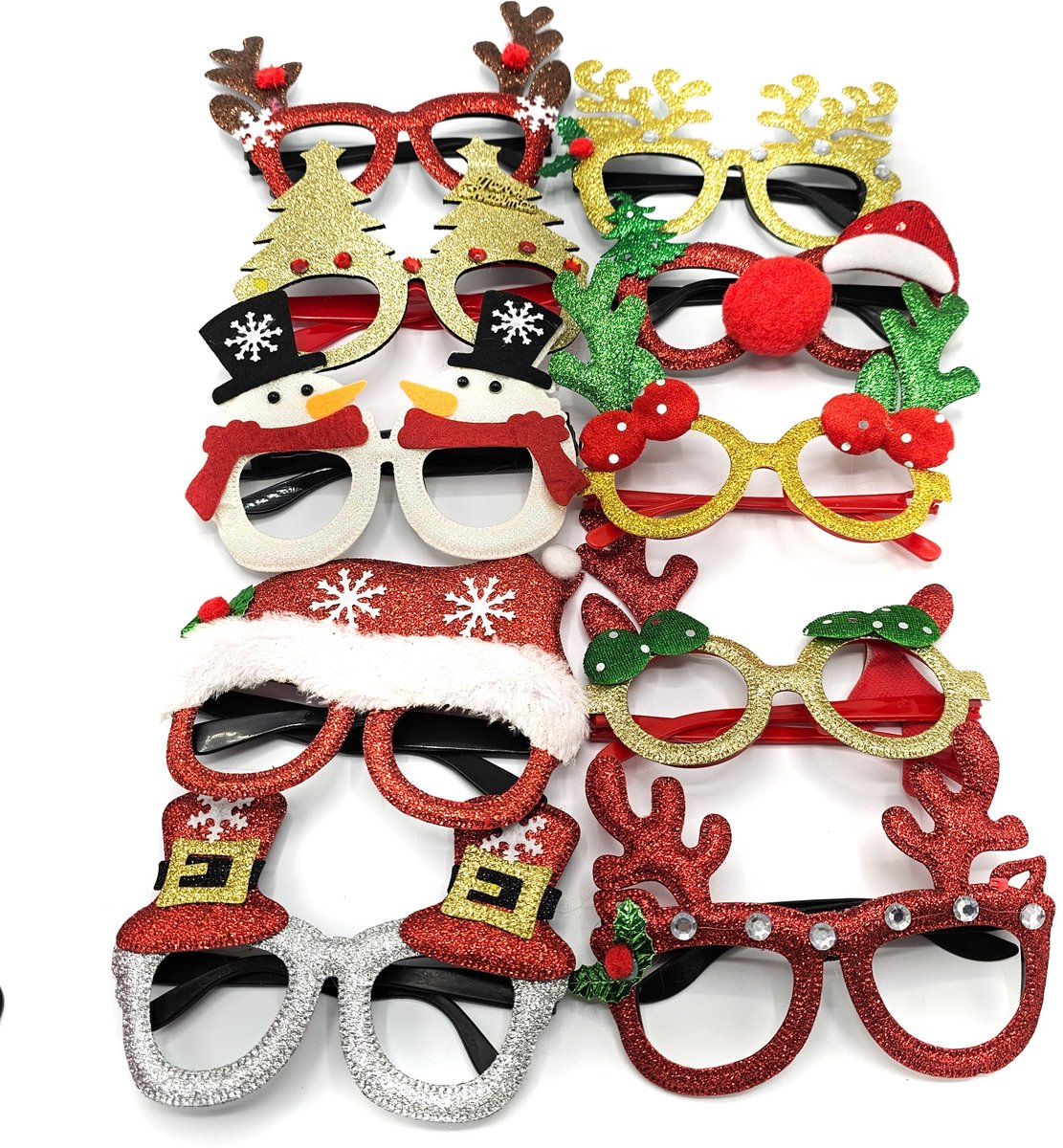 Gadgetpoint - Brillen - Bril - Kerst - Kerstman - Kerstboom - Kerst - Kerstmis - Christmas - Xmas - 2 stuks - Willekeurige Brillen