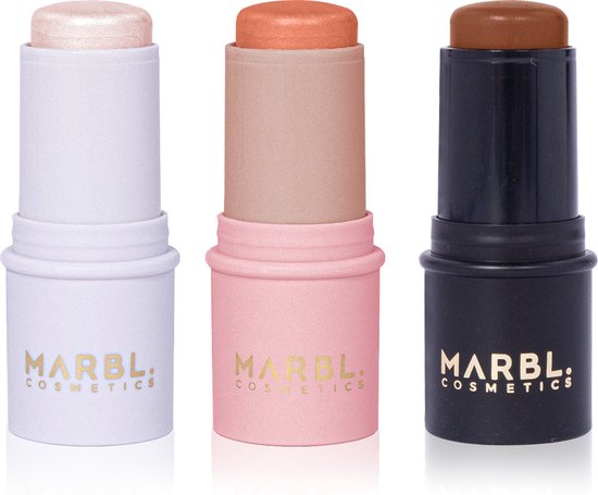 MARBL. Cosmetics Easy Stick & Blend Kit Dark