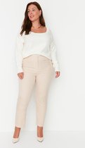 Trendyol TBBAW23AR00015 Volwassenen Vrouwen Single - Beige - 40