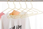 Kleerhangers Metalen Hangers voor Kleding, Volwassen Kleerhangers Ruimtebesparingen, 10 Pack 42 cm Goud Heavy Duty Hangers voor Blouse Jurk Shirt Jas Broek