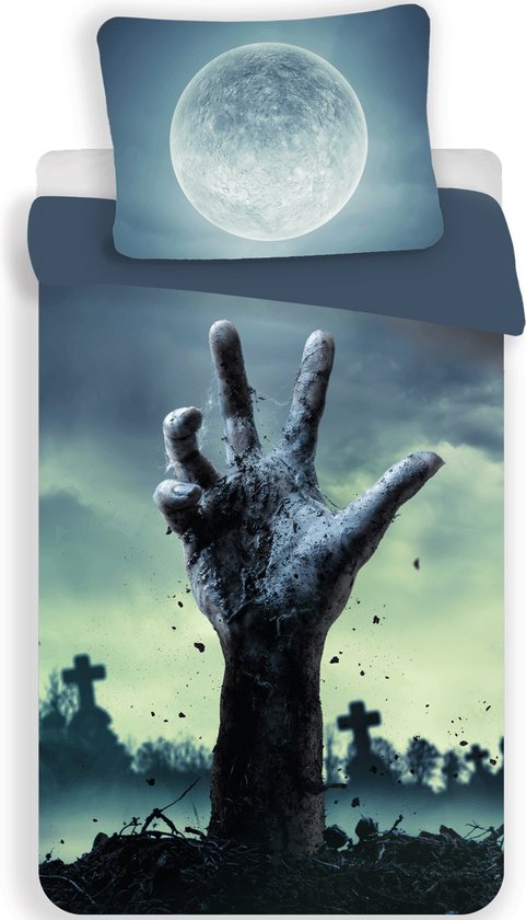 Dekbedovertrek Zombie - polyester - 140 x 200 cm + 70 x 90 cm