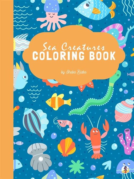 Sea Creatures Coloring Book for Kids Ages 3+ (Printable Vers ... - cover