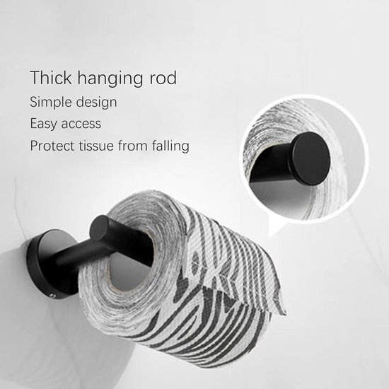 Handdoekhouder Voor De Badkamer, Badkameraccessoire, Set Van 4 Handdoekhouder Toiletpapierhouder Handdoekring En Kledinghaak Van Roestvrij Staal Voor Wandmontage 62 5 Cm