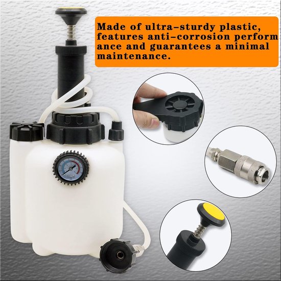 ASUNCELL 3L Vidange Liquide de Frein anuel, Kit de Purge de Frein