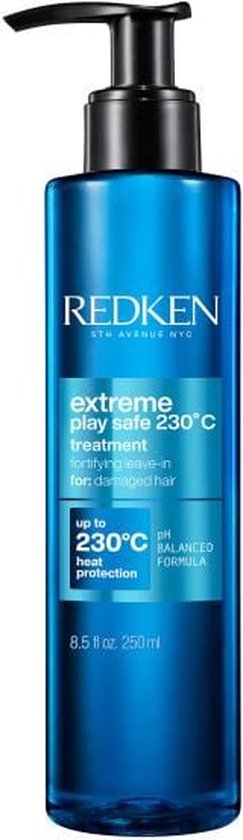 Redken Play Safe Extreme – Soin protecteur thermique sans rinçage pour cheveux abîmés – 200 ml