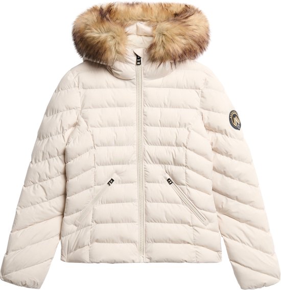 Superdry FUJI FAUX FUR HOOD PADDED JKT Dames Jas - Maat S